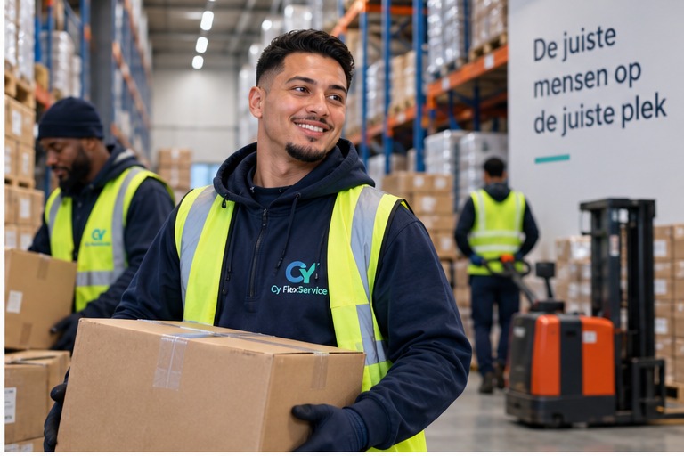 Cy FlexService medewerkers in logistiek en magazijn
